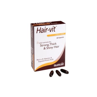 Health Aid Hair-Vit Strong.Thick & Shiny Hair Capsules 30