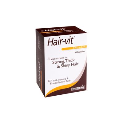 Health Aid Hair-Vit Strong.Thick & Shiny Hair Capsules 90