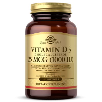 Solgar Vitamin D3 100 Softgels