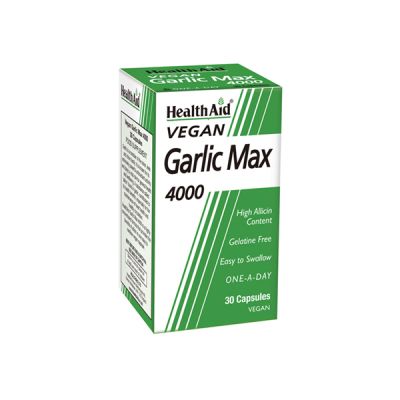 Health Aid Garlic Max 4000 Capsules 30