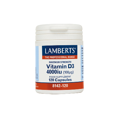 Lamberts Vitamin D3 120 Capsules 4000Iu