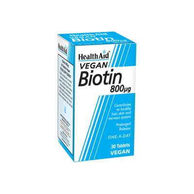 Health Aid Biotin 30 Tablets 800Mg