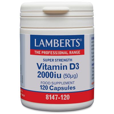 Lamberts Vitamin D3 2000Iu 120 Capsules 50Mg