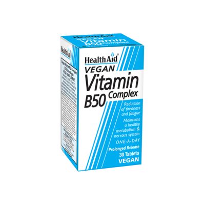 Heal Aid Vitamin B50 Complex 30Tabs