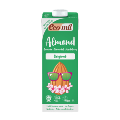 ECOMIL, ALMOND MILK WITH AGAVE 1L BIO