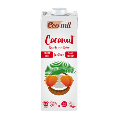 ECOMIL, COCONUT MILK SUGAR FREE 1L BIO
