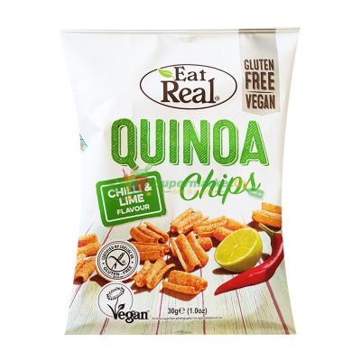 EAT REAL, QUINOA CHIPS CHILLI FRESH LIME 30G