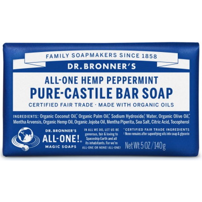 DR. BRONNERS, HEMP PEPPERMINT SOAP 140G