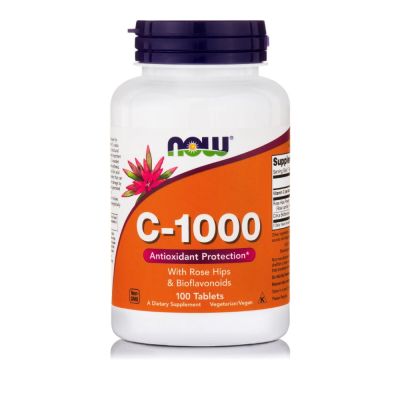 NOW, C-1000 WITH ROSE HIPS 100TABS