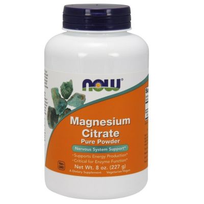 NOW, MAGNESIUM CITRATE PURE POWDER 227G