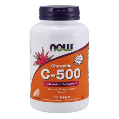 NOW, C-500 CHEWABLE 100 TABLETS