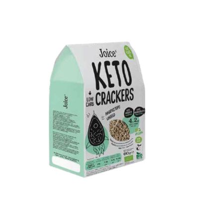 JOICE, KETO CRACKERS WITH LINSEED 60G BIO