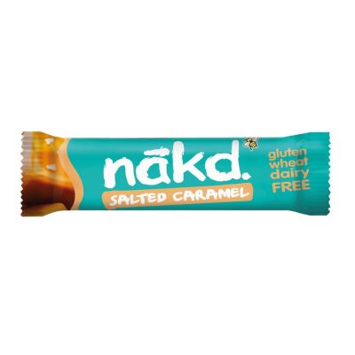 NAKD, SALTED CARAMEL FRUIT NUT BAR 35G