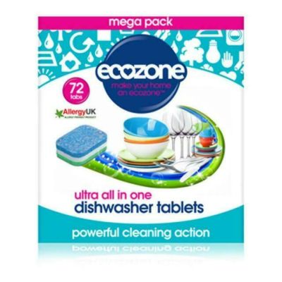 ECOZONE, DISHWASH 72 TABLETS ALL IN ONE