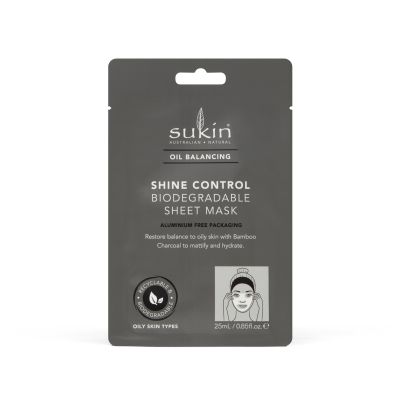 SUKIN, BALANCING SHINE CONTROL SHEET MASK 25ML