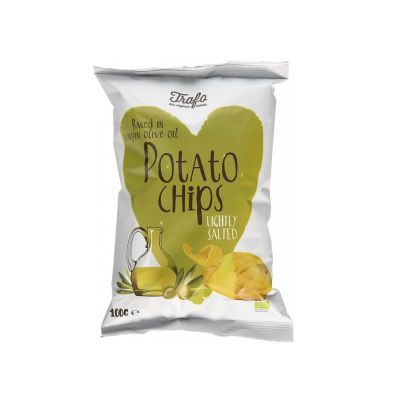 TRAFO, CHIPS WITH OLIVE OIL SLIGHTLY SALTED  BIO 100G