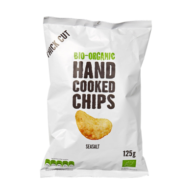 TRAFO, HAND COOKED CHIPS 125G BIO